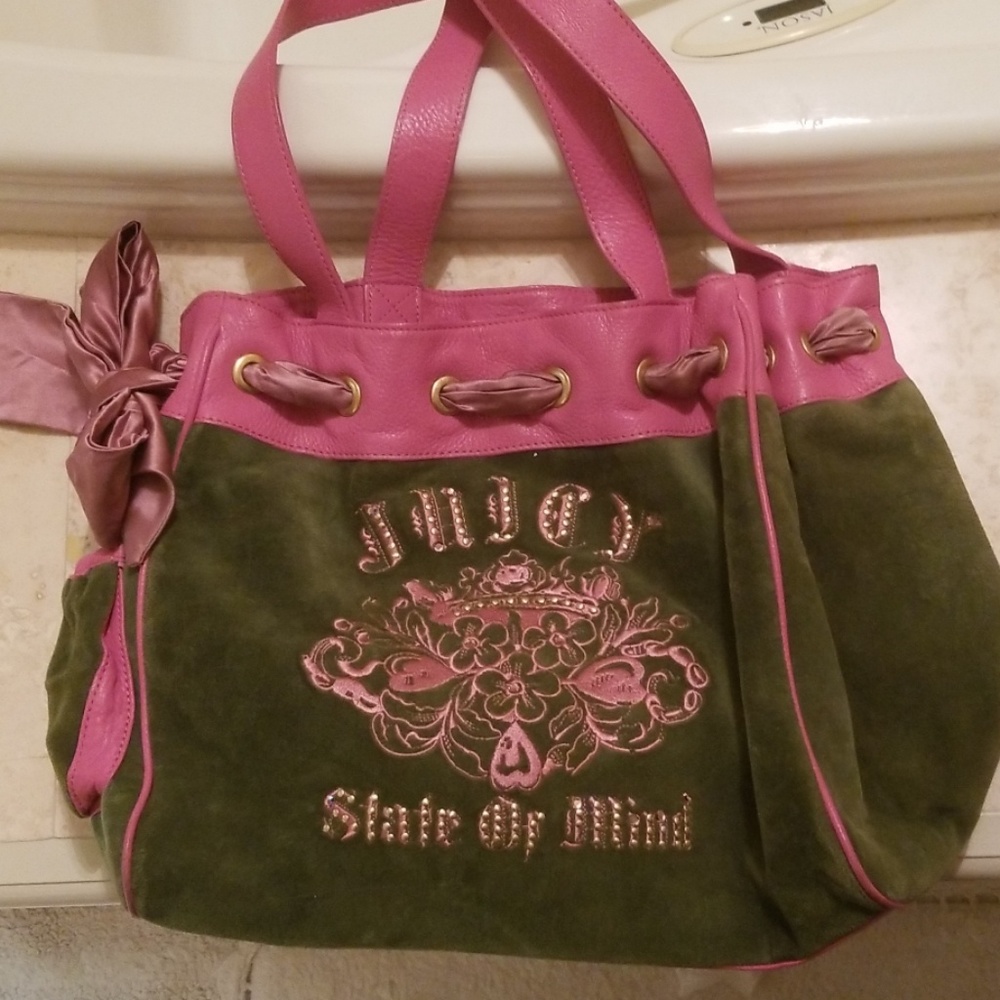 Juicy Coutre pink and green purse